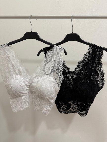 TOP ENCAJE CORTO