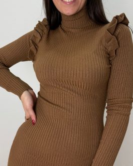 VESTIDO CANALÉ VOLANTE